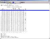 WeatherLink pour Windows. Ecran rapport NOAA.