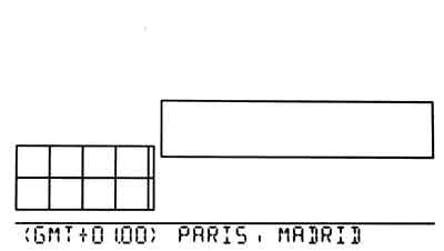 Ecran de configuration du fuseau horaire Vantage Pro 2