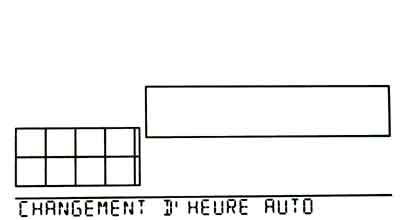 Ecran de configuration changement du décalage horaire automatique Vantage Pro 2